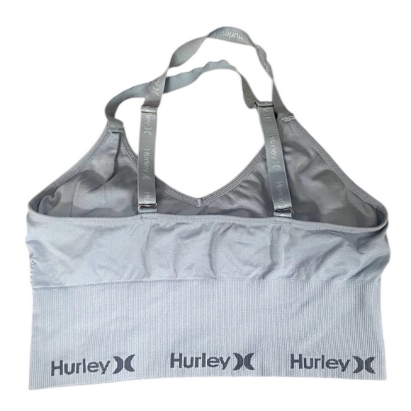Hurley Women's blue/Gray Sports Bra-XS - Picture 3 of 3